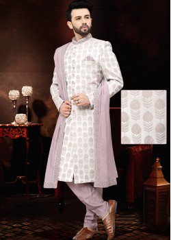 Light Purple Indo Western Sherwani